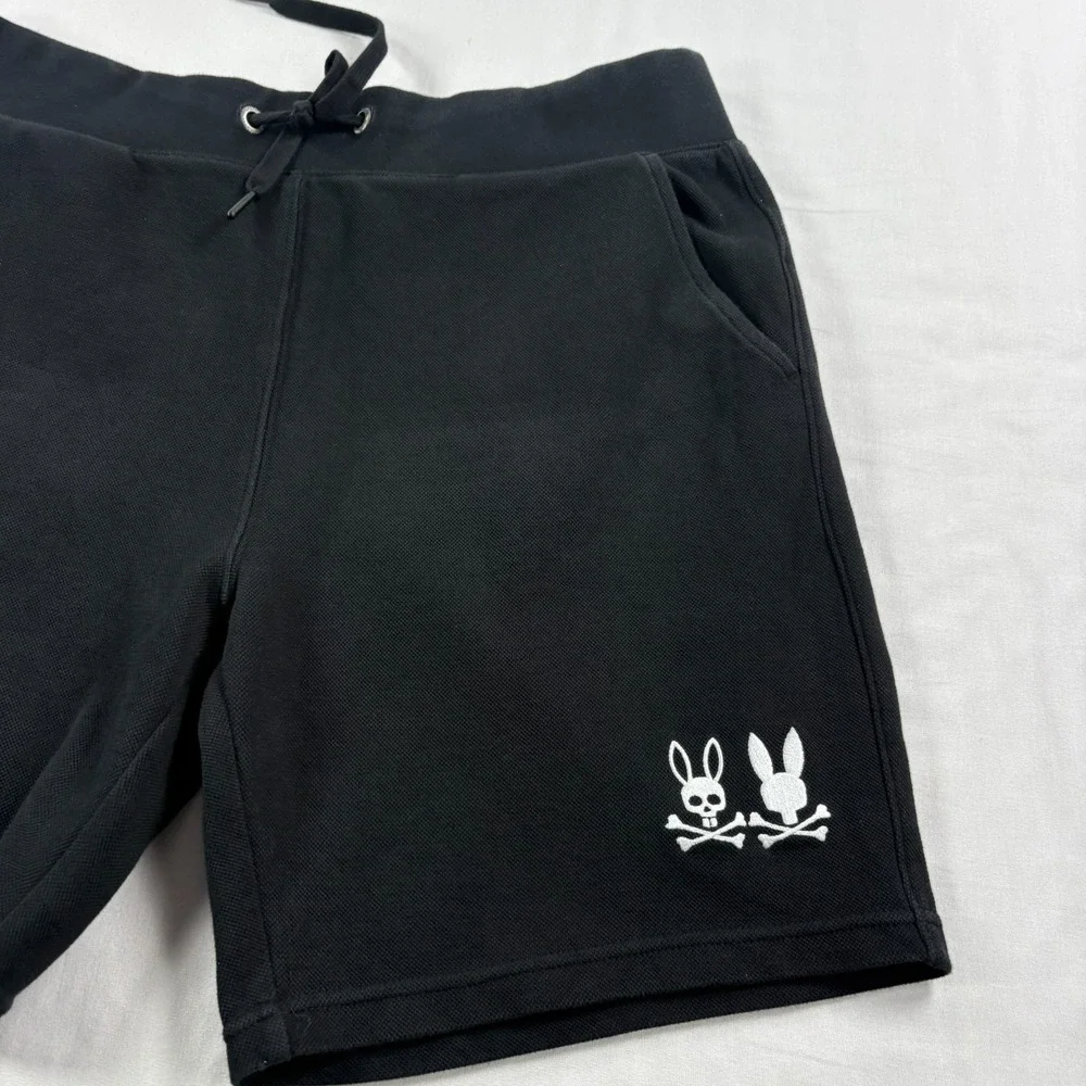 Psycho Bunny Sweat Shorts Lot of 2 Mens Large Fleece Stretch Lounge Big Logo